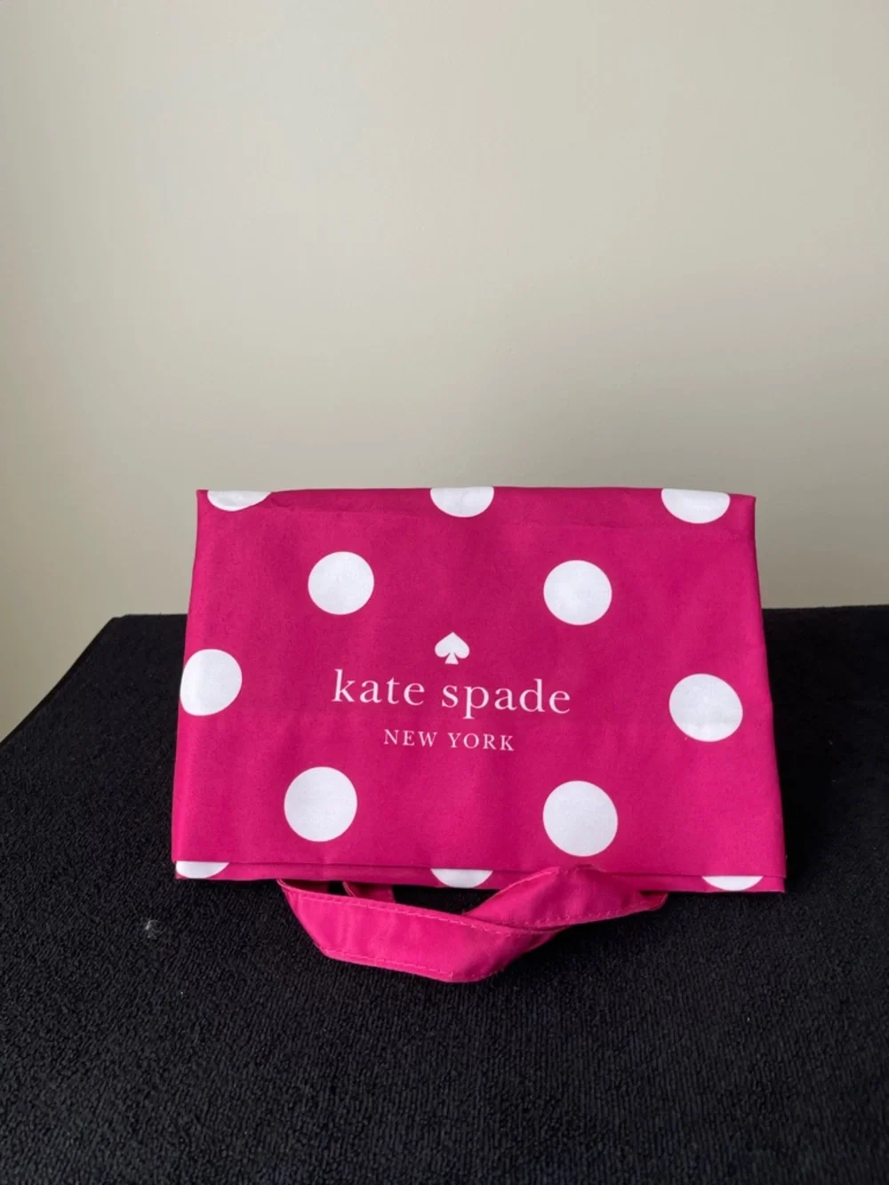 NWOT...kate spade pink and white polka dot tote